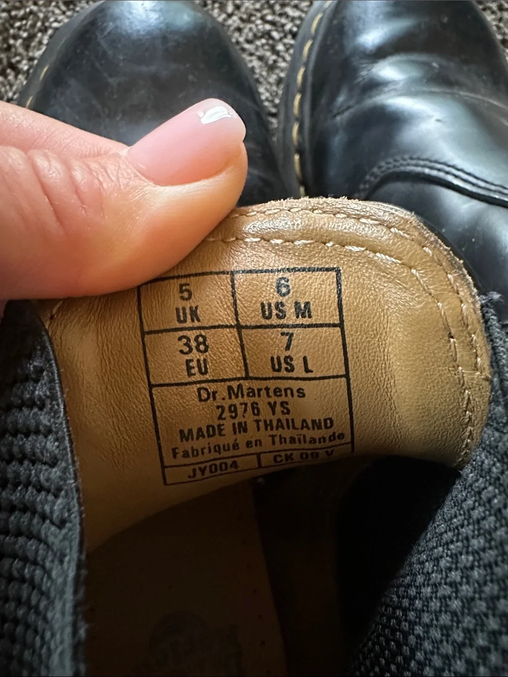 Dr. Martens Classic Black Leather Chukka Boots Unisex with Yellow Stitching
